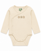 Long Sleeve Kimono Bodysuit – Soft Baby Wrap Onesie for Newborns & Preemies
