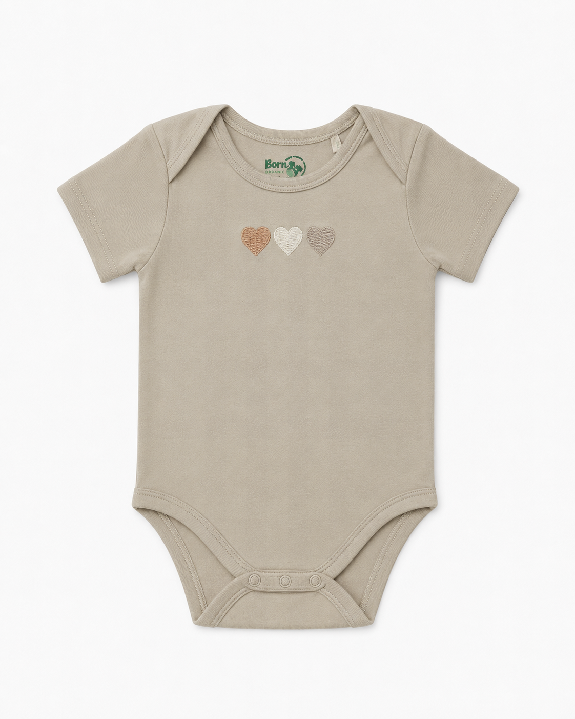 Heart Embroidered Bodysuit