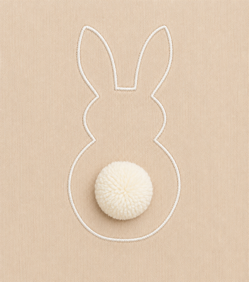Bunny Tail Embroidered Bamboo Bodysuit
