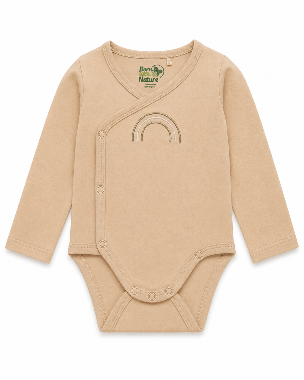 Long Sleeve Kimono Bodysuit – Soft Baby Wrap Onesie for Newborns & Preemies