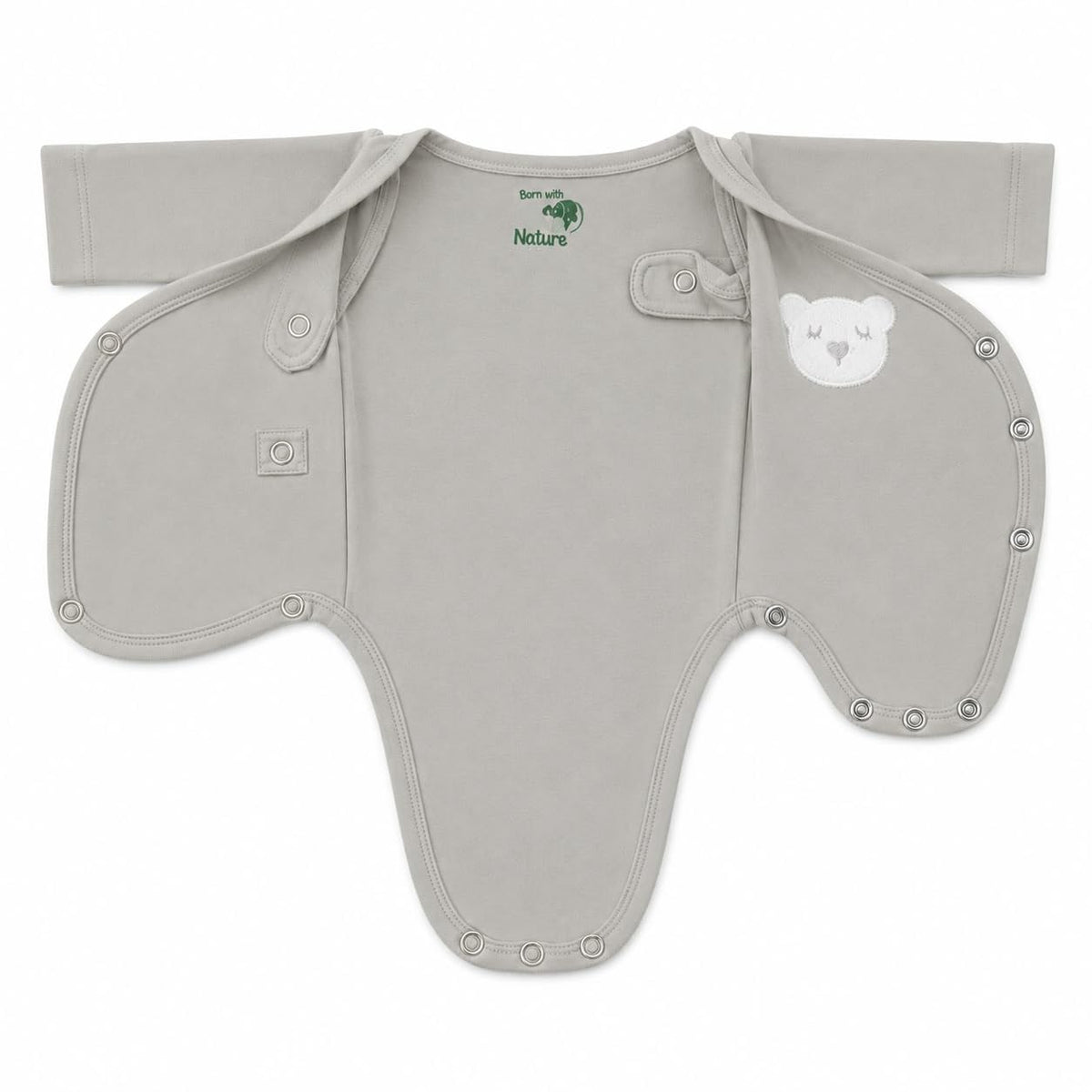 Long Sleeve Kimono Bodysuit – Soft Baby Wrap Onesie for Newborns & Preemies